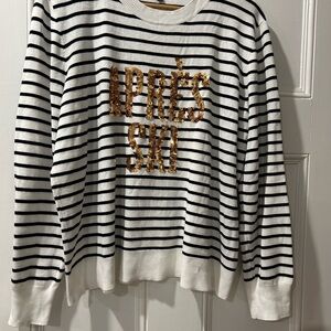 Marled Striped Après Ski Sweater sz XL